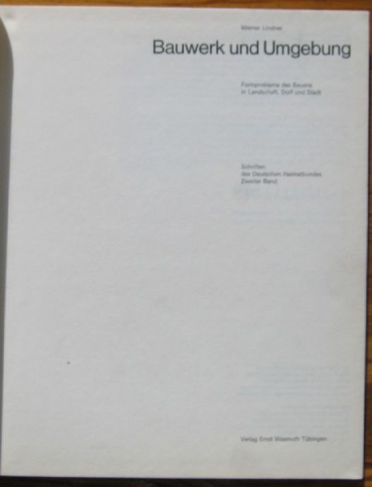 BAUWERK UND UMGEBUNG, WERNER LINDER, 1964